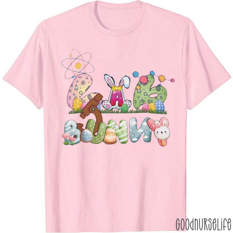 Lab Bunny Easter Nurse T-Shirt