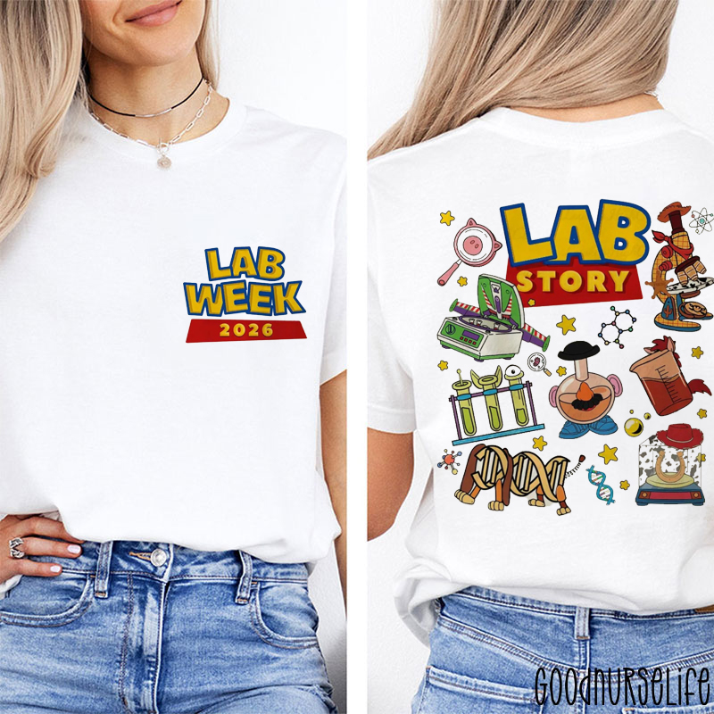 Laboratory Team Lab Story Lab Week 2026 Two Sided T-Shirt