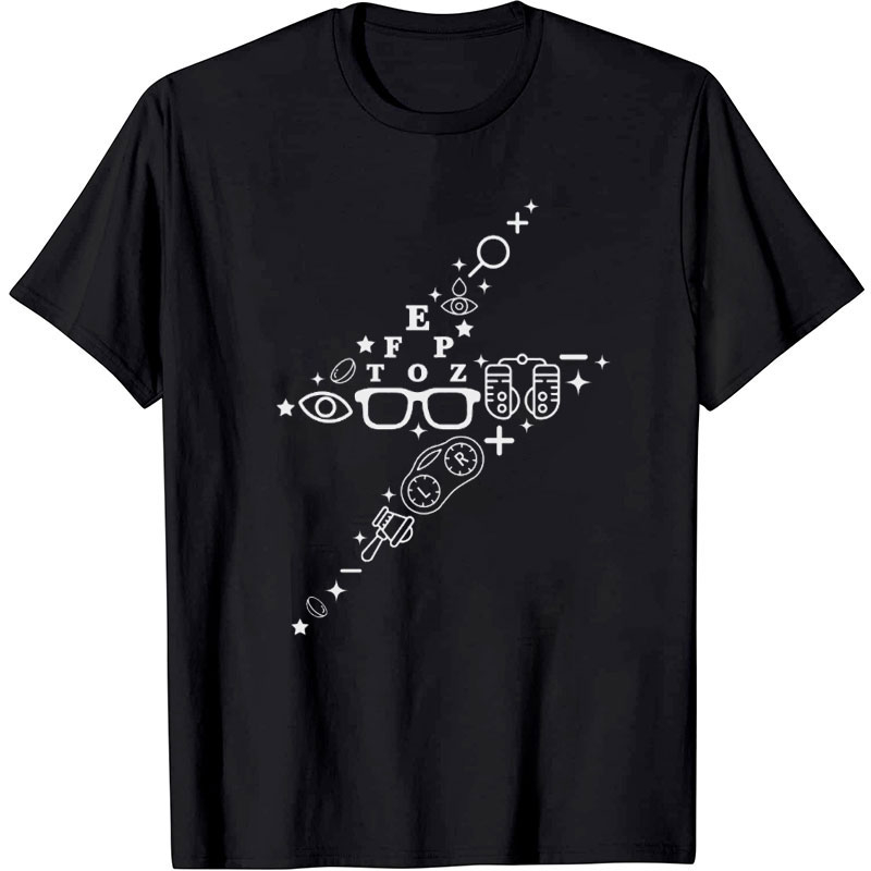 Lightning Bolt Optometry Nurse T-Shirt