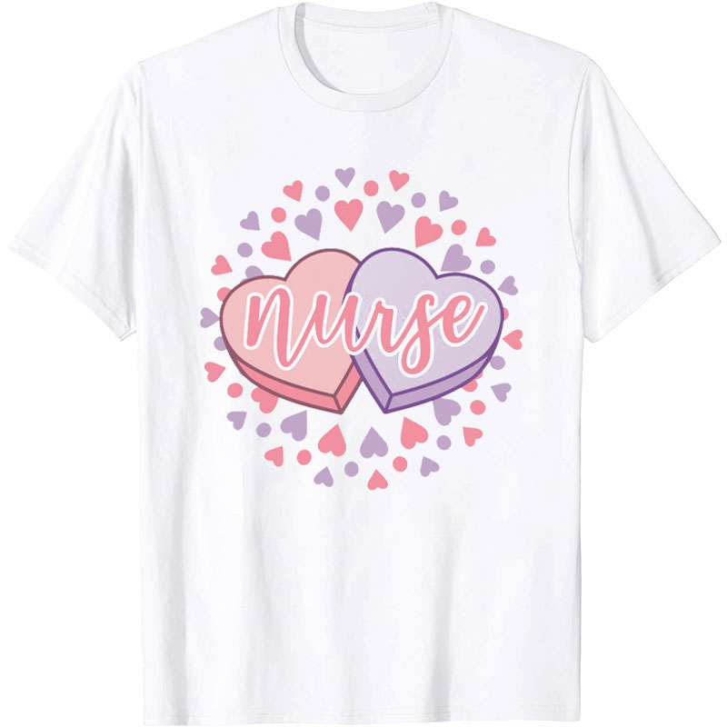 Nurse Heart Valentine Nurse T-Shirt