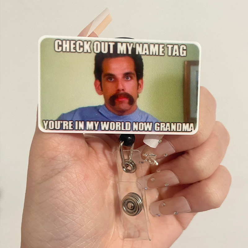 Check Out My Name Tag Nurse Badge Reel