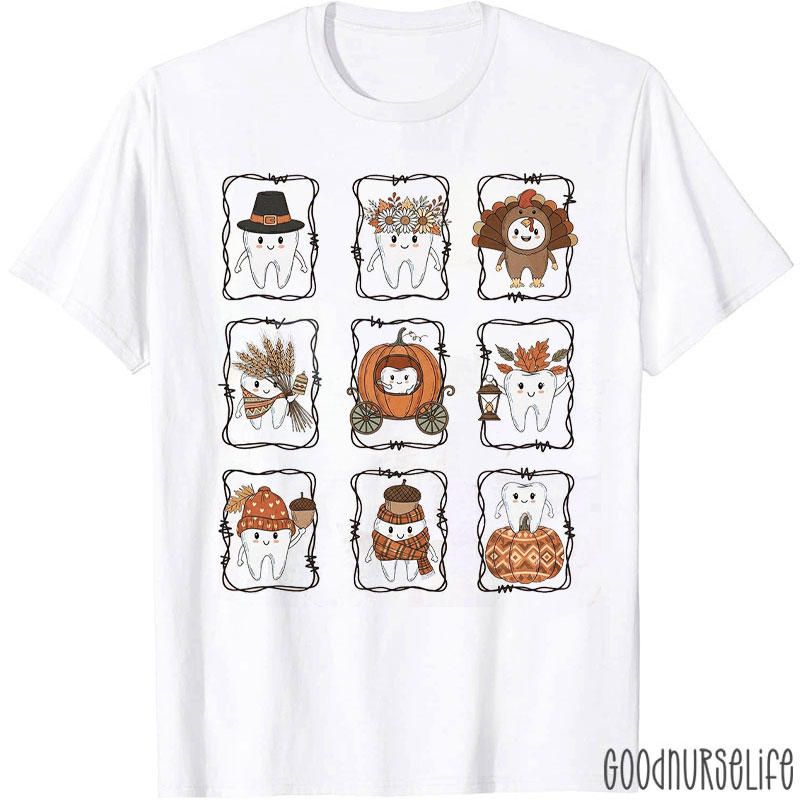 Autumn Tooth Characters T-Shirt