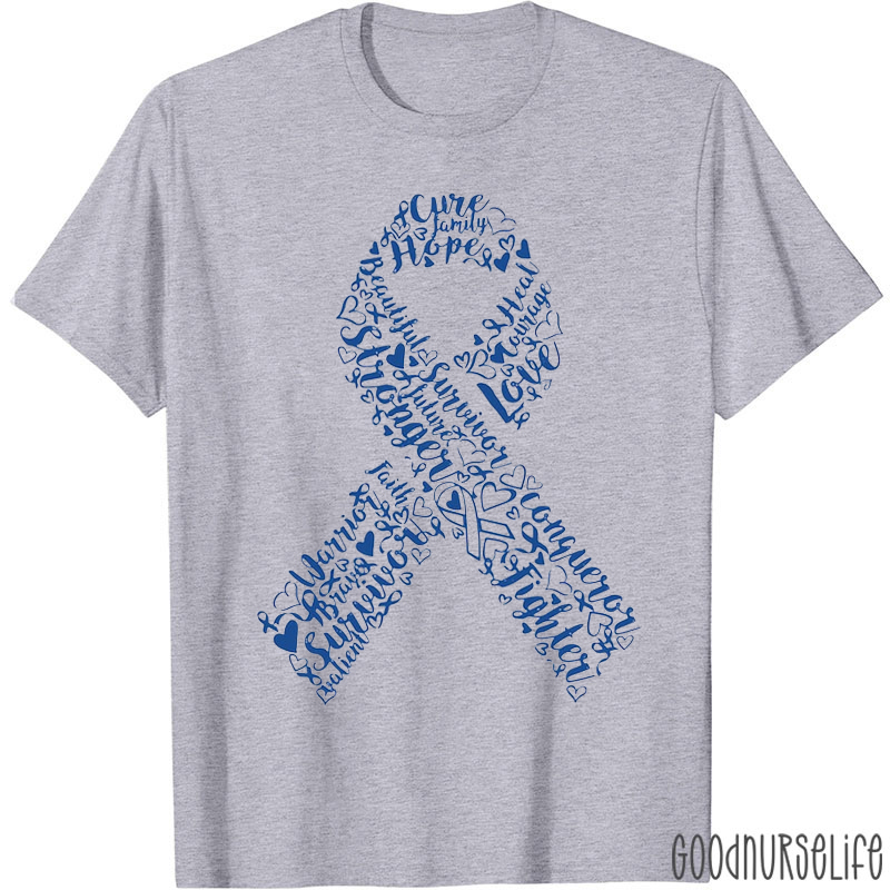 Love Courage Cure Colon Cancer Awareness T-shirt
