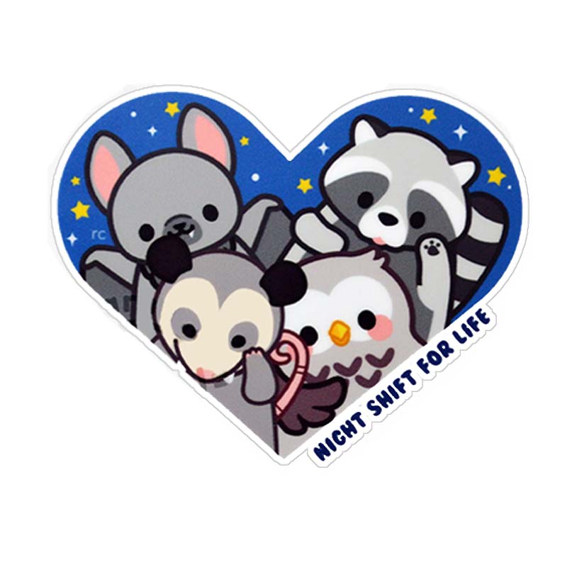 Night Shift For Life Nurse Stickers