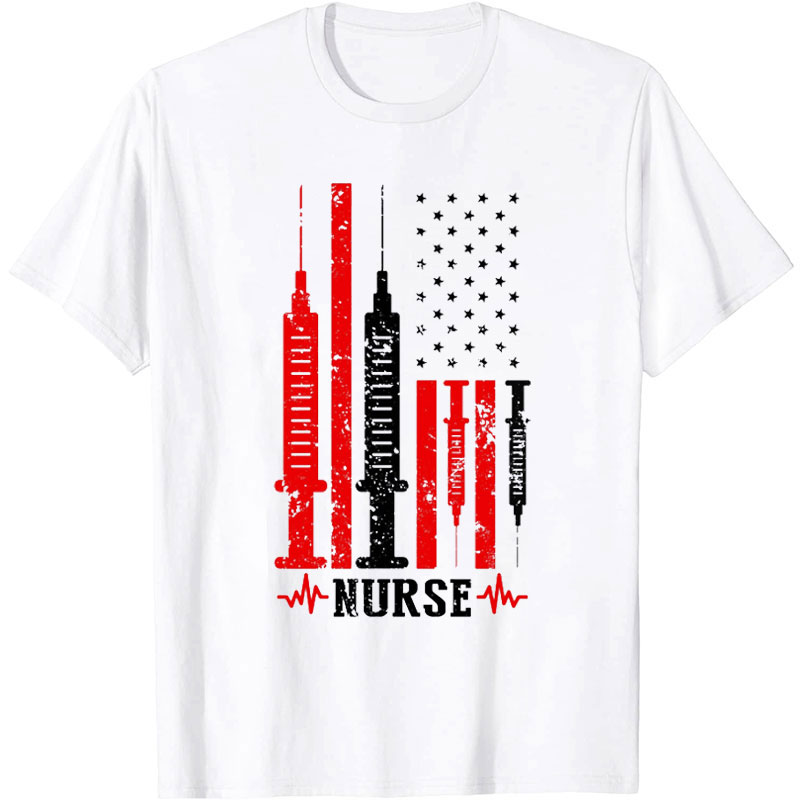 American Flag Nurse T-Shirt