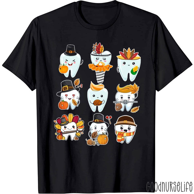Cute Thanksgiving Tooth T-Shirt