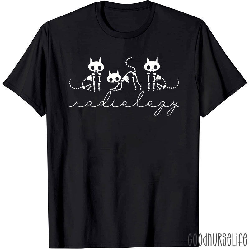 Halloween Bone Cute Kitten T-Shirt