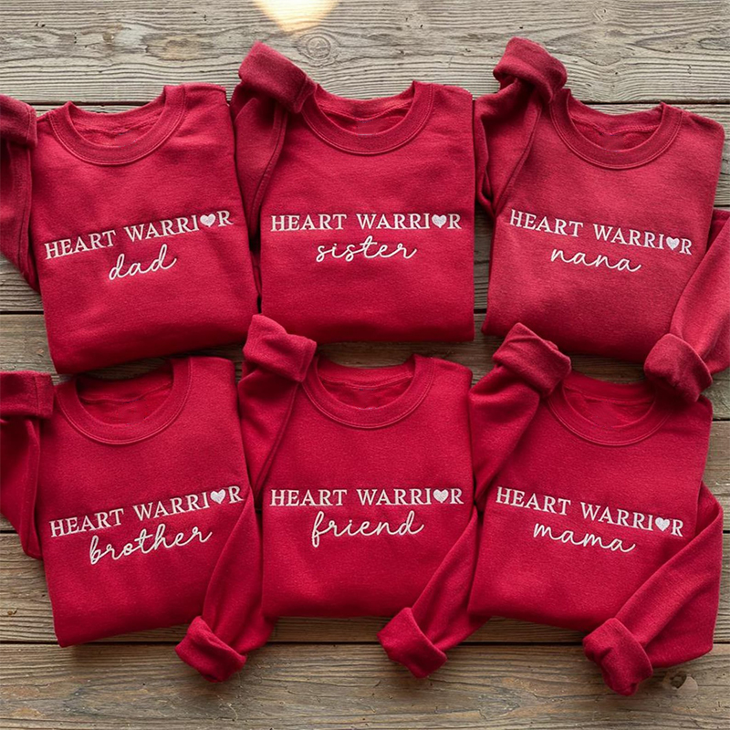 Personalized Heart Warrior Sweatshirt