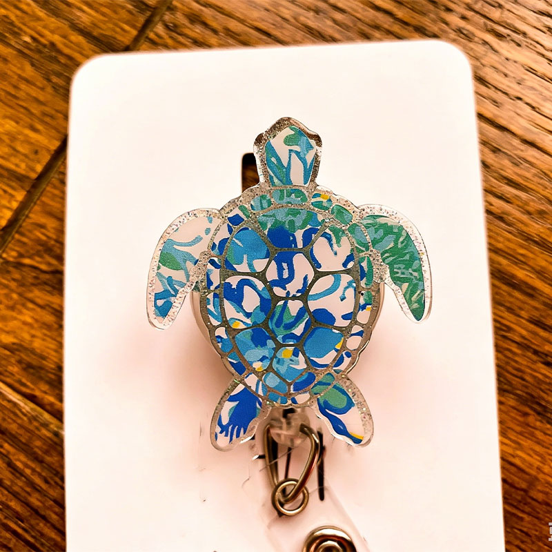 Sea Turtle Nurse Badge Reel