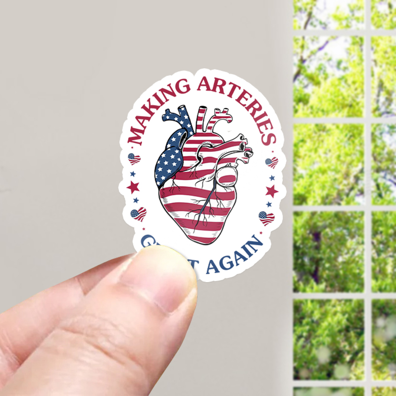 Making Arteries Great Again Cardiac Nurse Stickers