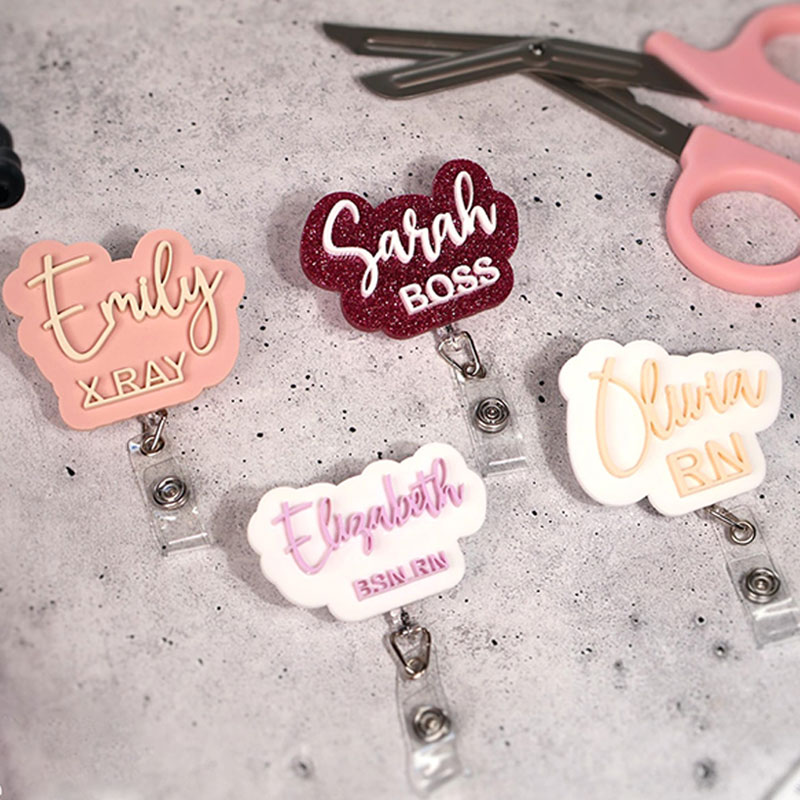 Personalized Name And Title Nurse Badge Reel