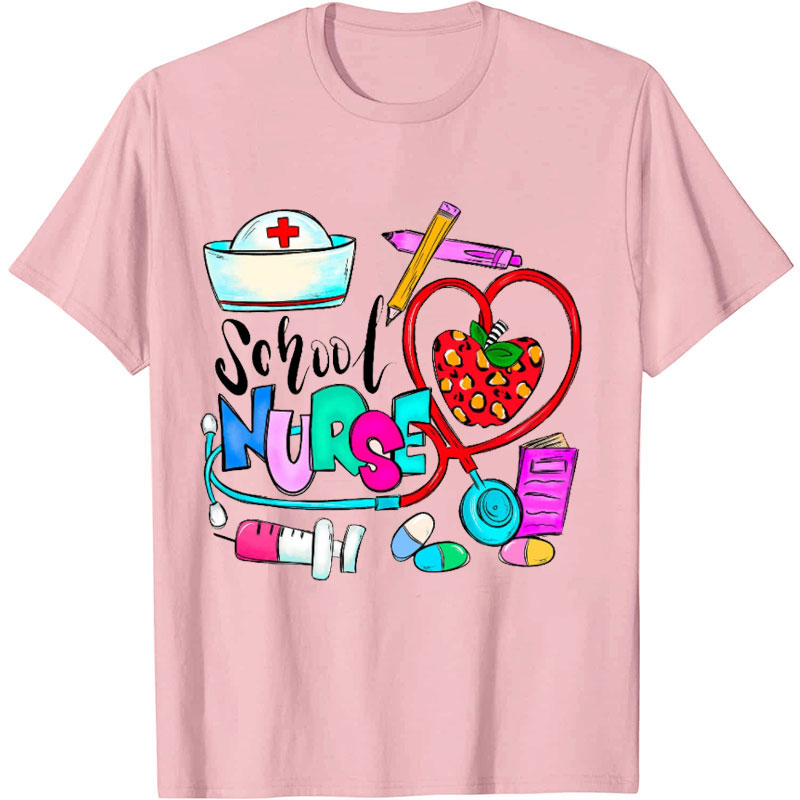 School Nurse Love Nurse T-shirt