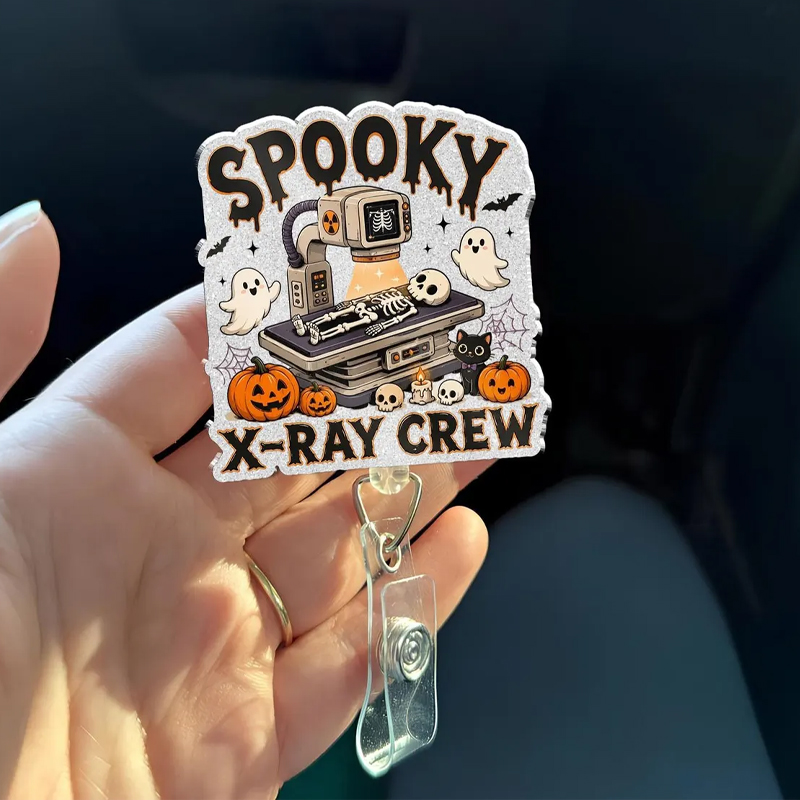 Halloween Radiology Spooky X Ray Crew Badge Reel
