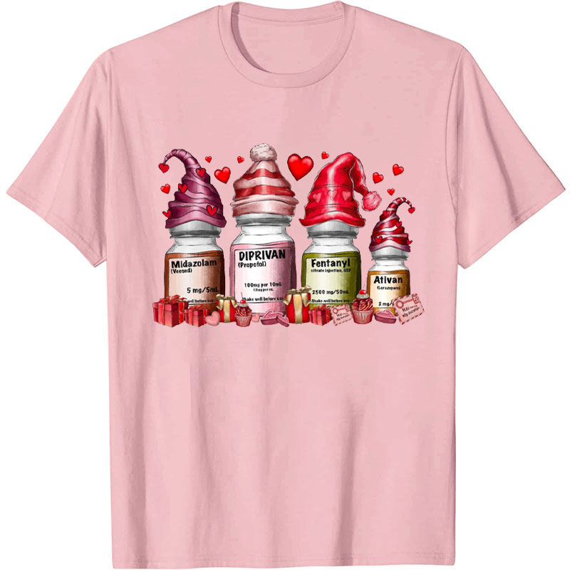Pharmacist Critical Care Valentine Nurse T-Shirt