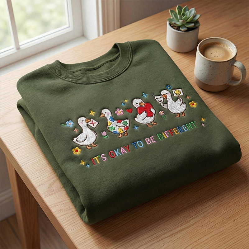 Silly Goose It's Okay To Be Different Sweatshirt