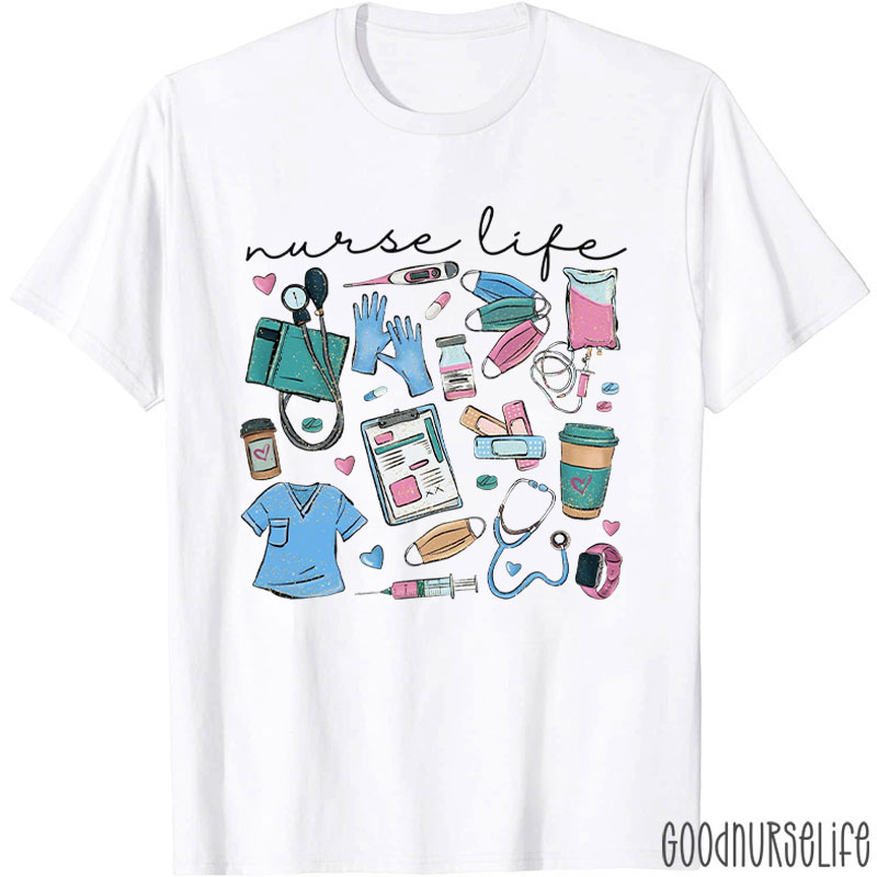 Registered Nurse Sweatshirt Nurse Life RN T-Shirt