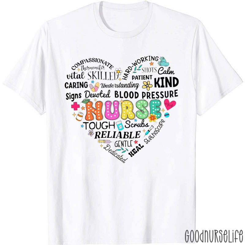 Funny Nurse Word Nurse Life Nurse T-Shirt