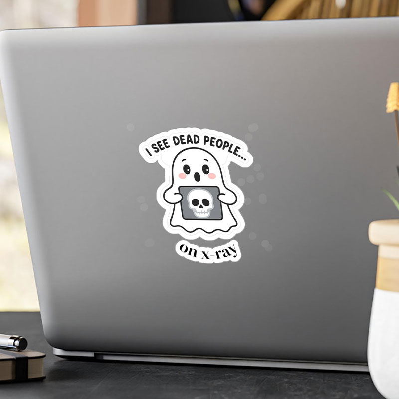 I See Dead People On X-Ray Nurse Stickers