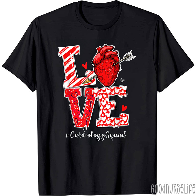 Cardiology Squad Love Nurse T-shirt