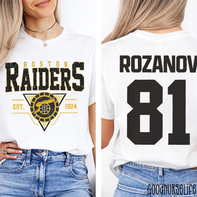 Hockey Movie Fan 81 Jersey Style Two Sided T-Shirt