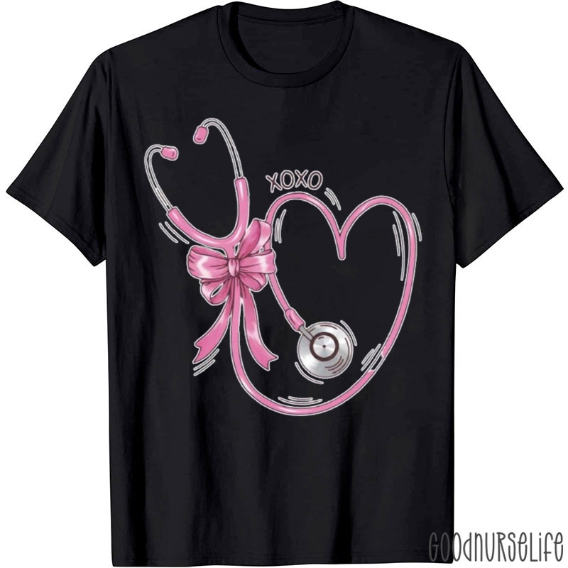 Stethescope Love Heart XOXO Nurse T-Shirt