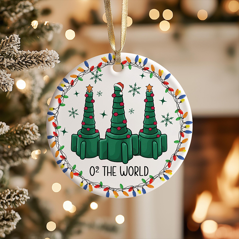 Respiratory Therapist With Christma Lights Christmas Ornament