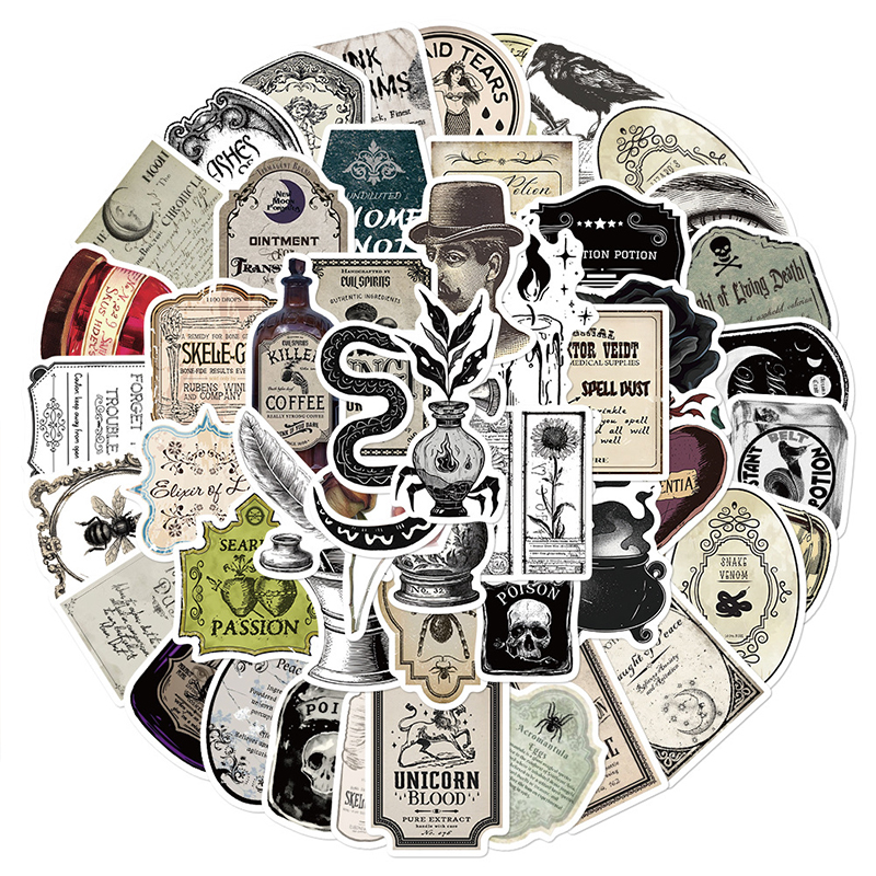 50PCS Pharmacist Potion Doodle Nurse Stickers