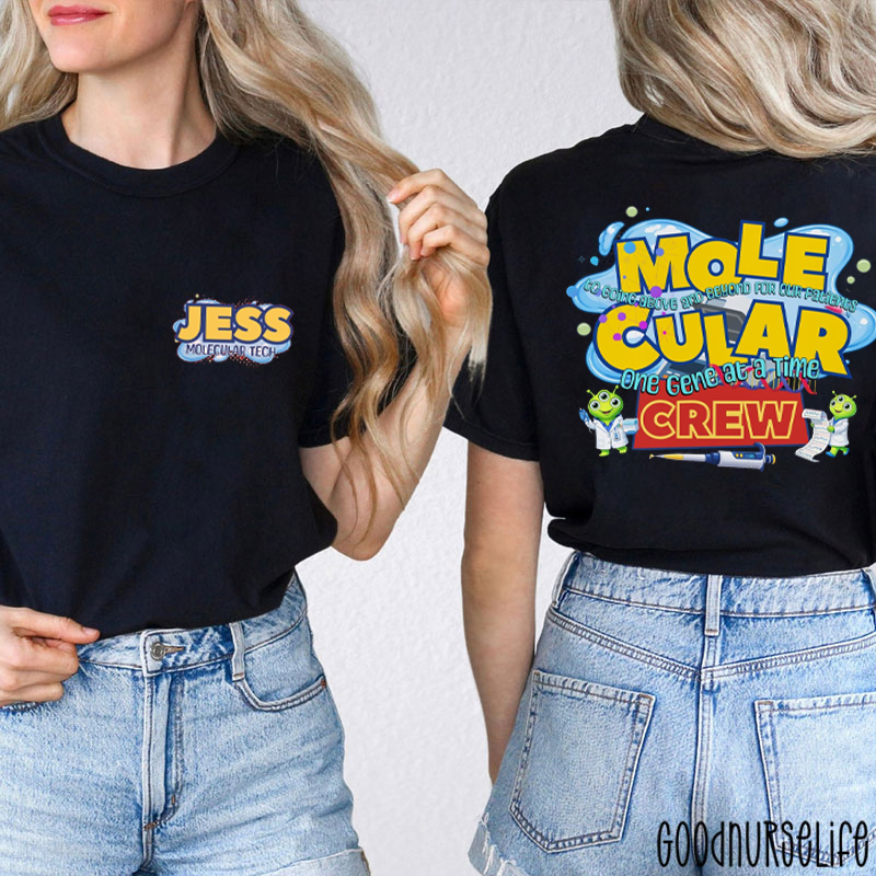 Personalized Lab Week Lab Tech Two Sided T-Shirt