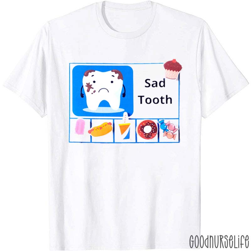 Funny Sad Tooth T-Shirt