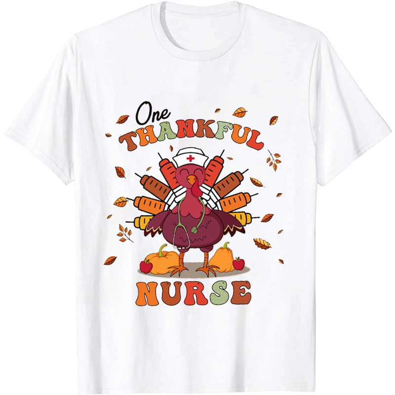 One Thankful Turkey Nurse T-shirt