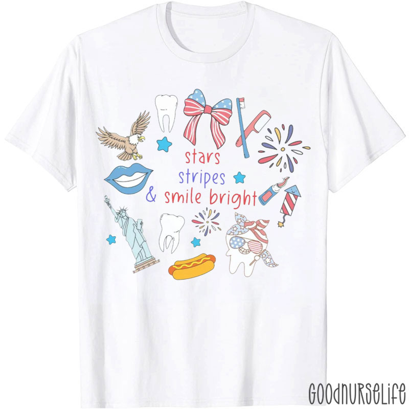Stars Stripes And Smile Bright T-Shirt