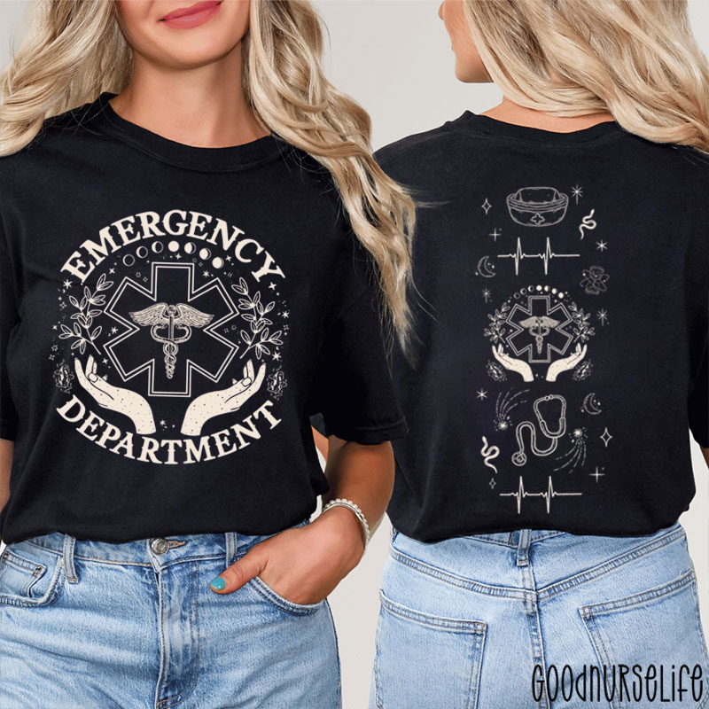 Enchanted Emergency Department Nurse Two Sided T-Shirt