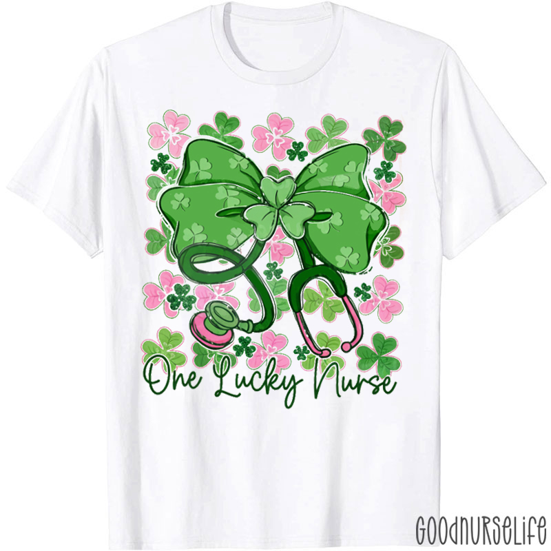 St Patricks Day One Lucky Nurse T-shirt