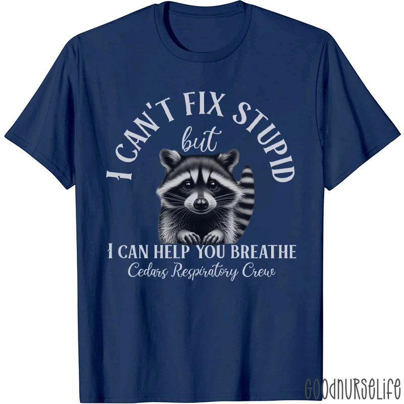 I Can Help You Breathe Cedars Respiratory Crew T-Shirt