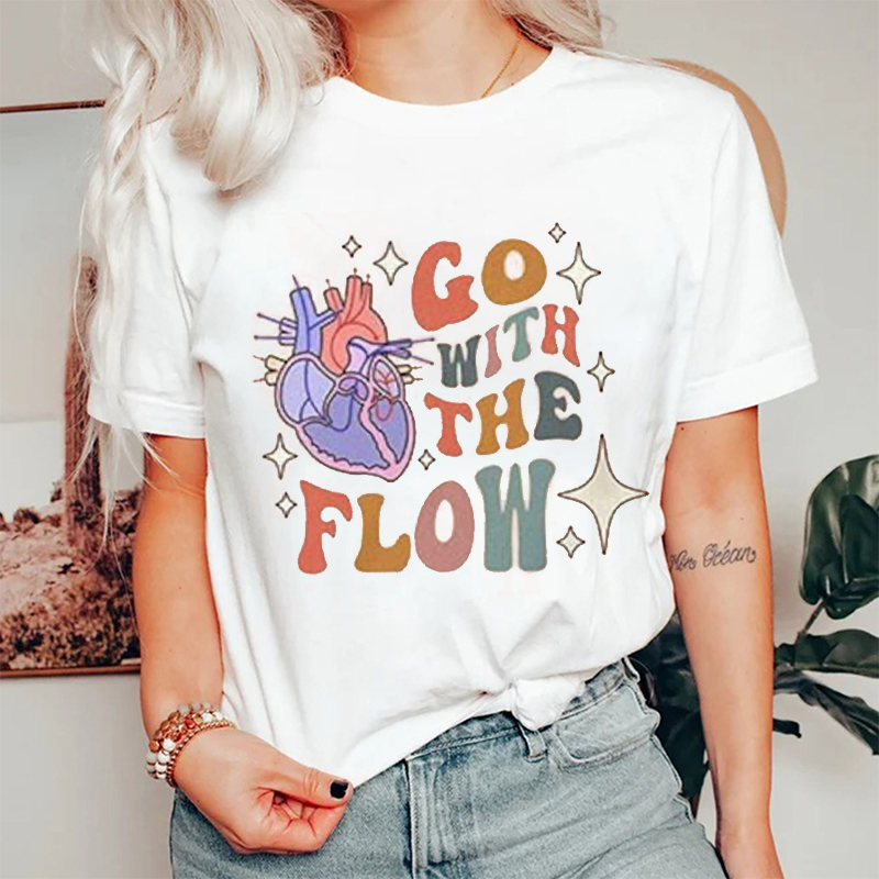 Go With The Flow Nurse T-Shirt