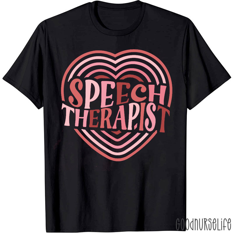 Speech Therapy Valentine Heart T-shirt