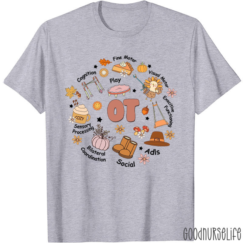 OT Occupational Therapist Fall T-Shirt