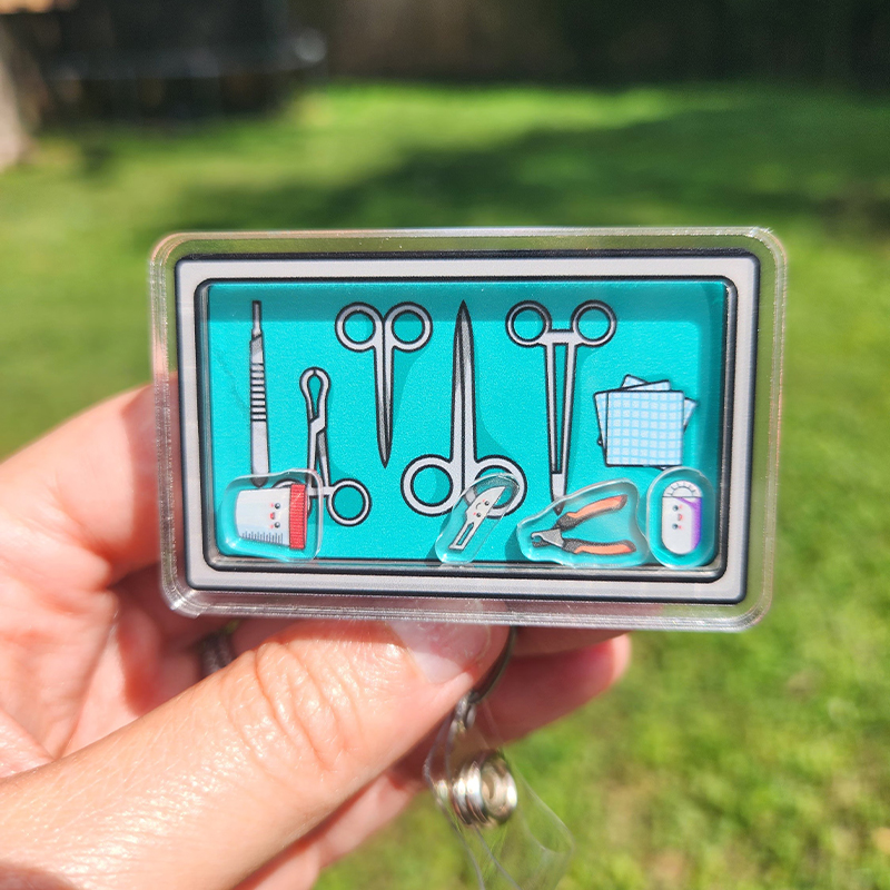 Surgery Tech Nurse Badge Reel