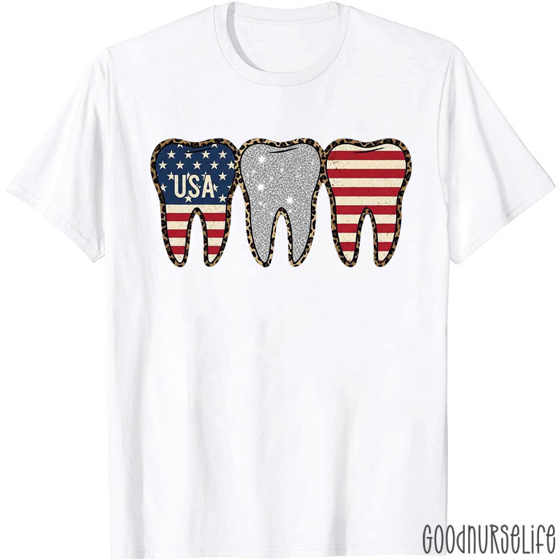 4th Of July Tooth Nurse T-Shirt