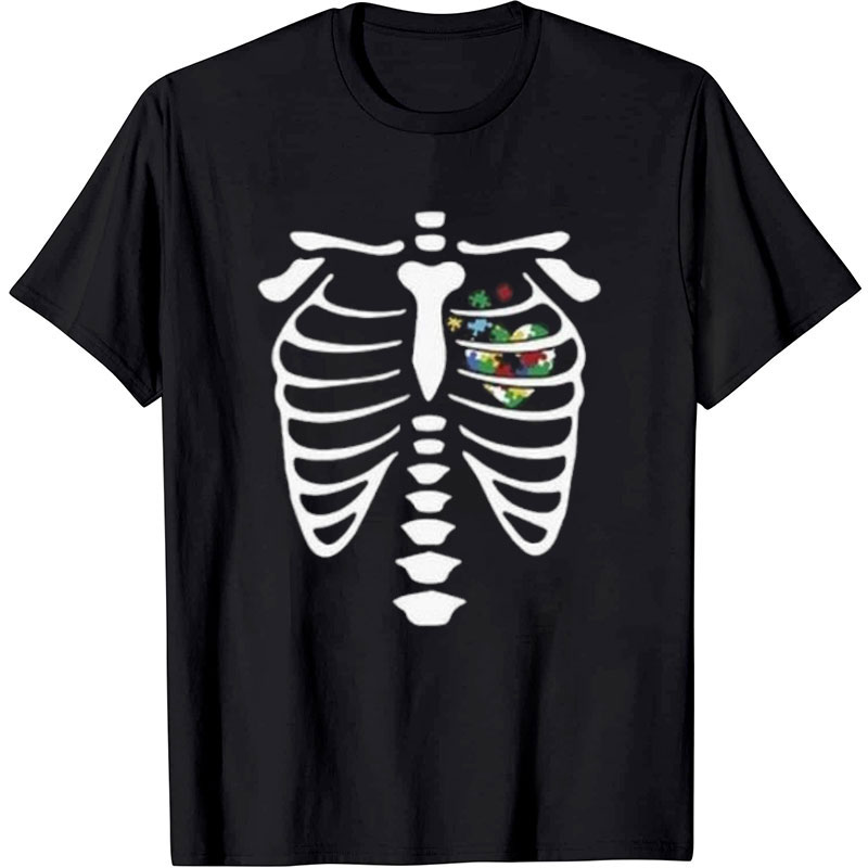Color Puzzle Heart Nurse T-Shirt