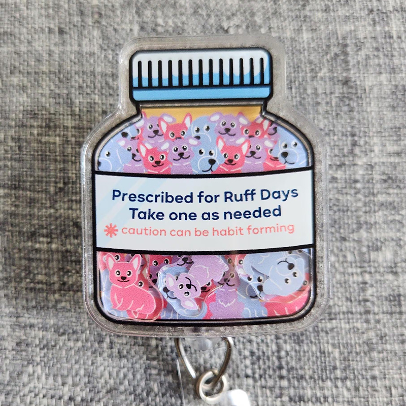 Veterinary Dog Shaker Badge Reel