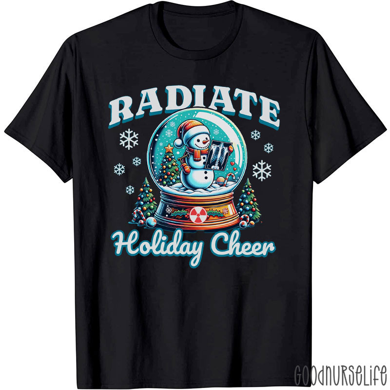 Radiate Holiday Cheer Snow Globe T-Shirt