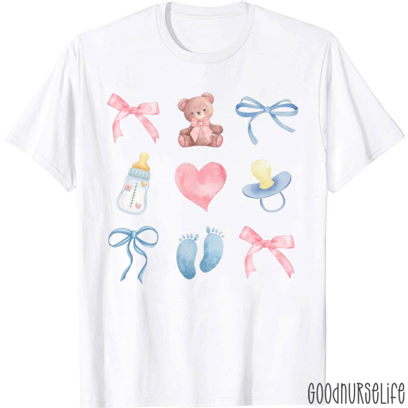Labor And Delivery Nurse Coquette Baby Nurse T-Shirt