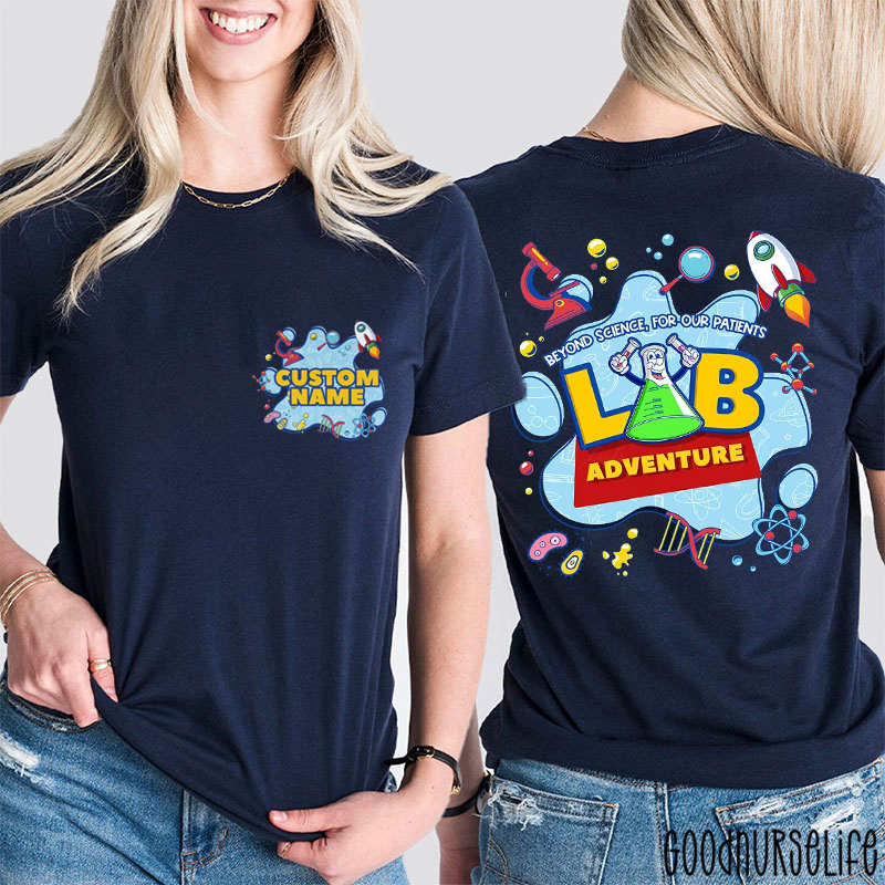 Personalized Name Beyond Science For Our Patients Two Sided T-Shirt