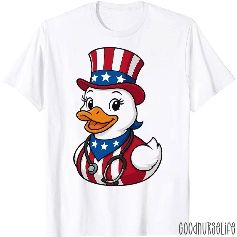 4th Of July Nursing Silly Goose Independence Day Nurse T-Shirt
