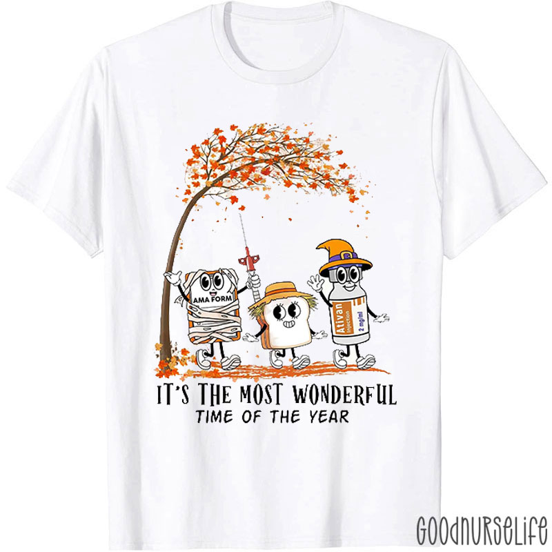 It's The Most Wonderful Time Of The Year Er Autumn Nurse T-Shirt