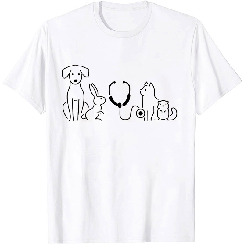 Funny Animal Veterinary Nurse T-shirt
