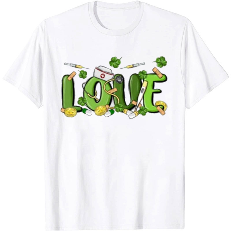 St Patricks Love Nurse T-Shirt