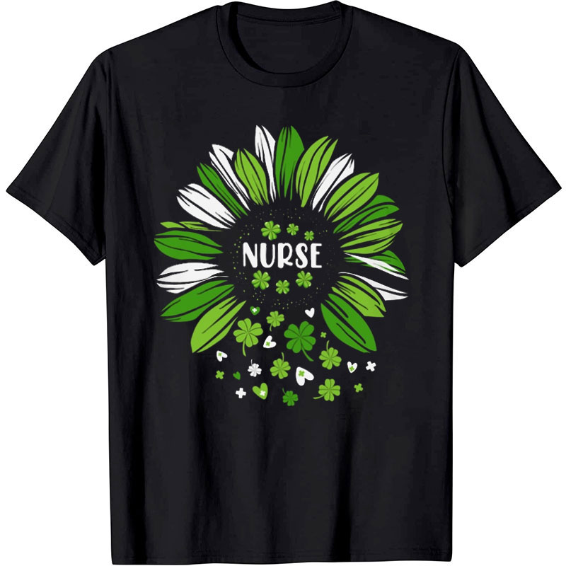 Sunflower Clover Nurse T-Shirt