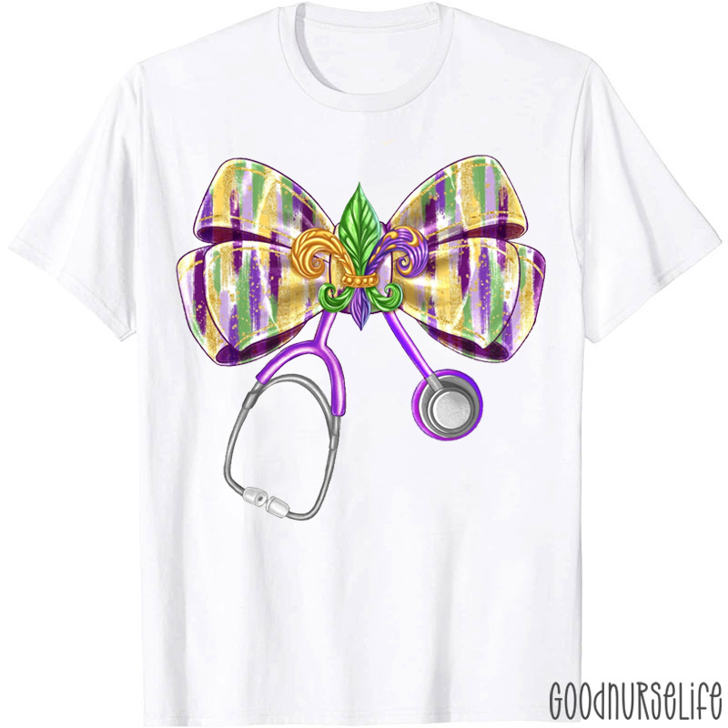 Mardi Gras Coquette Bow T-shirt